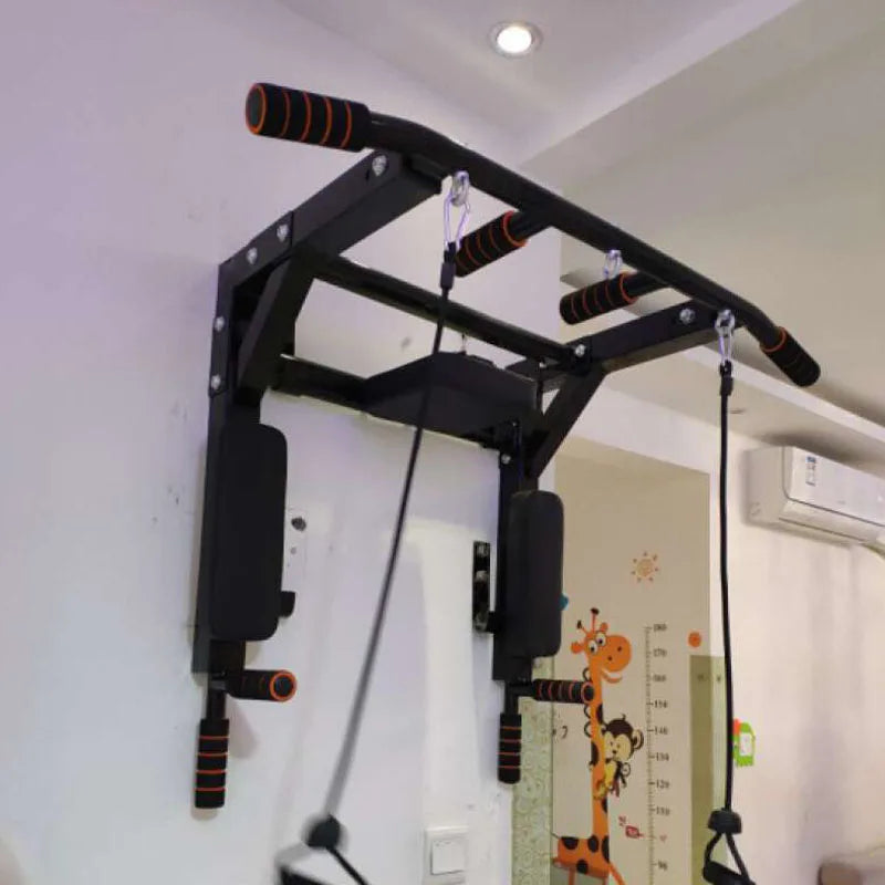 Pull Up Bar Indoor At Home Gym Chin Up Bar Horizontal  Power Ropes Slings Training Fitness Equipment Sport