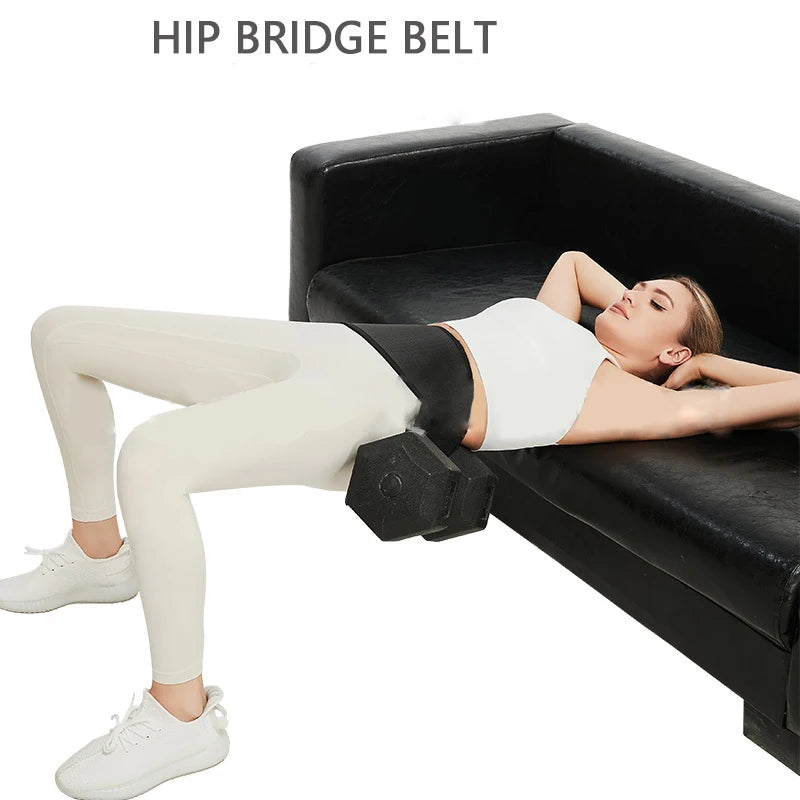 Hip Thrust Belt Glute Bridge Pad Workout With Dumbbells Kettlebells For Squats Lunges Bridges Dips Training Home Gym Equipment