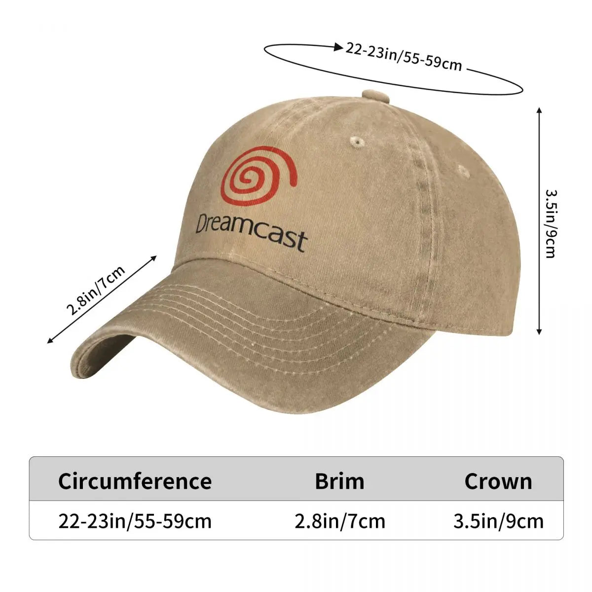 Dreamcast Baseball Cap Video Game y2k Funny Female Male Washed Trucker Hat Hot Sale Outdoor Gym Snapback Cap Birthday Gift