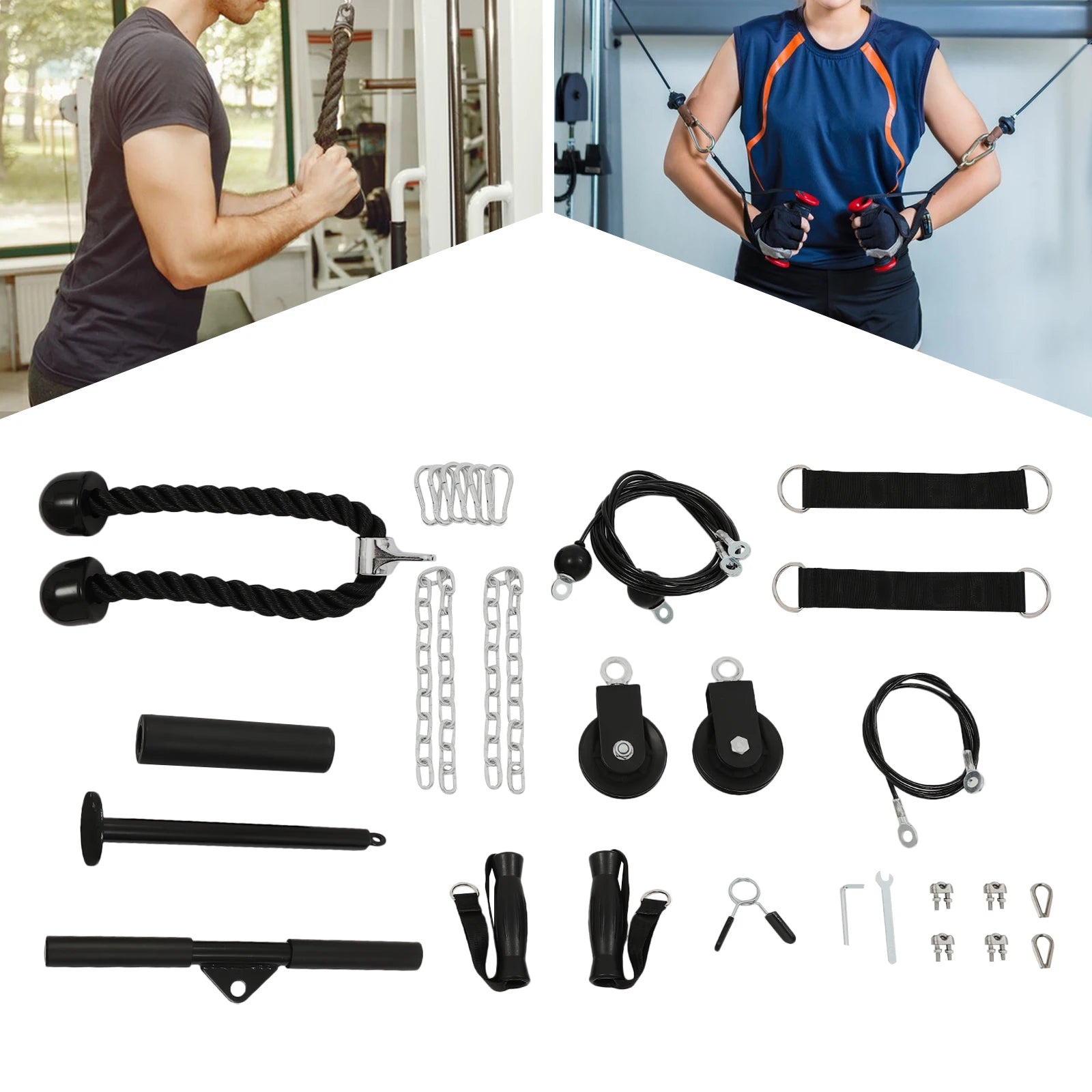 Cable Weight Pulley System, Home Gym Equipment, Fitness Pulley Cable System, Rally Fitness Equipment