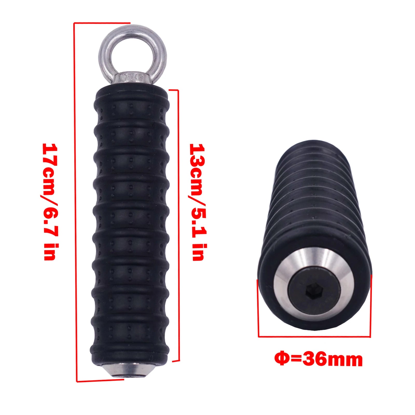 Push Down Single Gym Handle Tricep Strength Pull Up Hand Grips for Cable Machine Attachment Arm Fitness Equipment