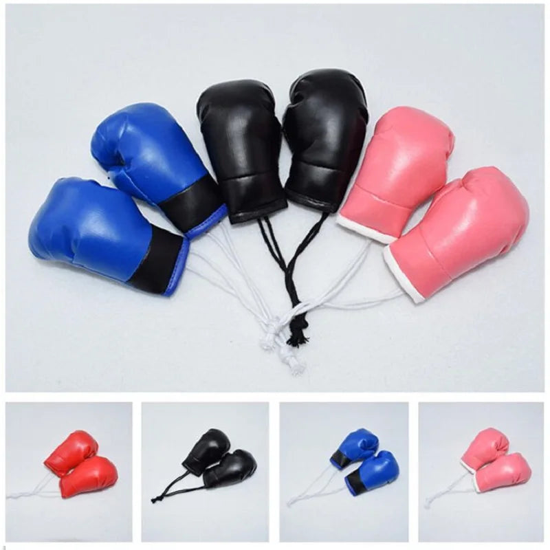 Hot Sale 10CM Mini Boxing Glove Keychain Man Boxing Glove Fight Keyring Hang In Car Boxing Gym Club Decoration Ornaments