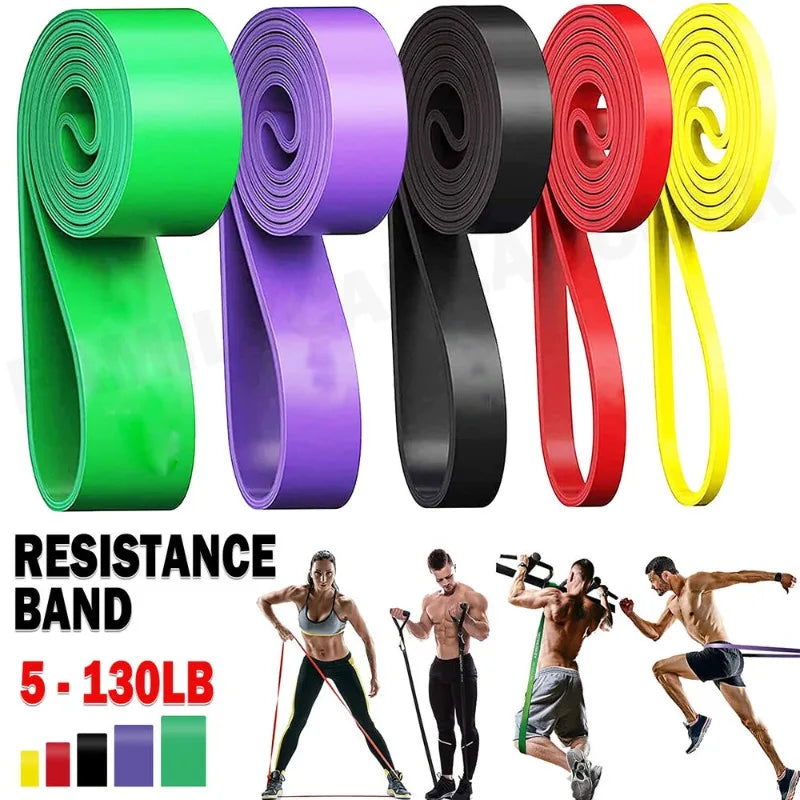 5~130lbs Fitness Resistance Band Bodybuilding Bar Boxing Agility Training Yoga Workout Gym Equipment for Home Woman Man Pilates