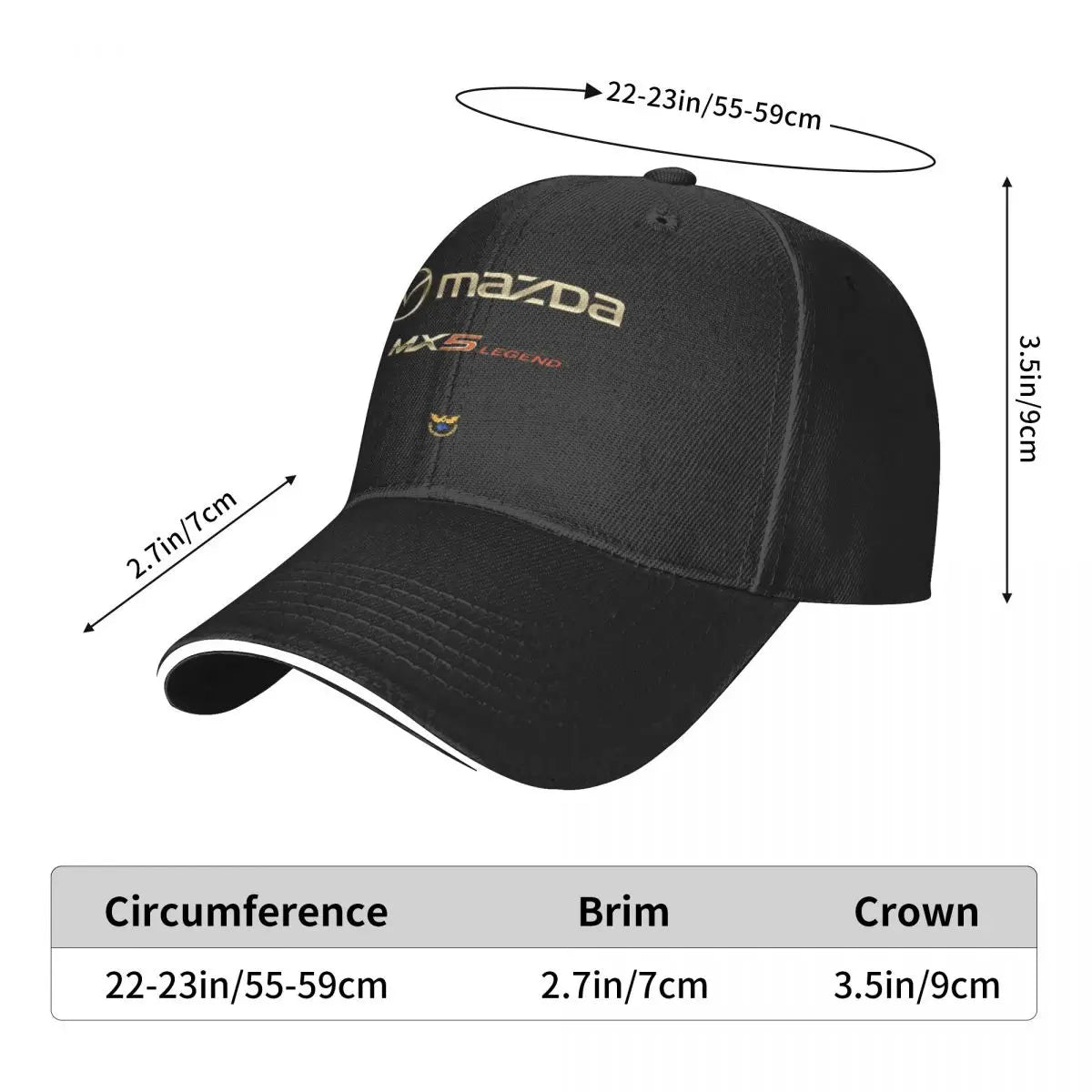 Mazdas MX-5 Casual Baseball Cap Outdoor Gym Trucker Hat Spring Hot Sale Female Male Design Baseball Caps